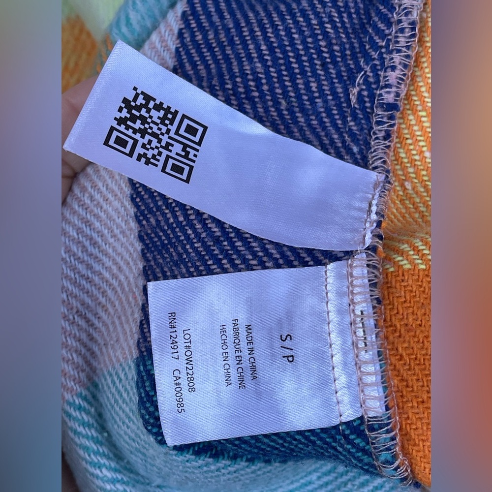 Onia Multi Color Shacket Size Small - image 8